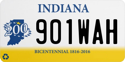 IN license plate 901WAH