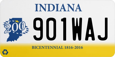 IN license plate 901WAJ