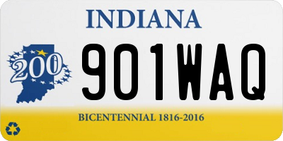 IN license plate 901WAQ