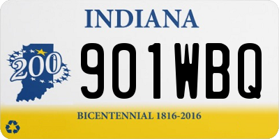 IN license plate 901WBQ