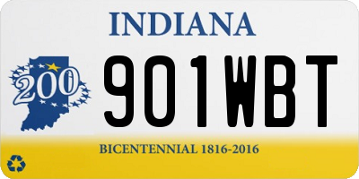 IN license plate 901WBT