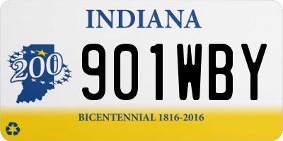 IN license plate 901WBY