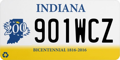 IN license plate 901WCZ