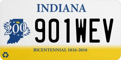 IN license plate 901WEV