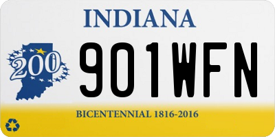 IN license plate 901WFN