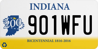 IN license plate 901WFU