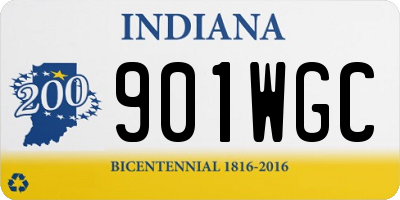 IN license plate 901WGC