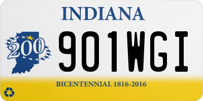IN license plate 901WGI