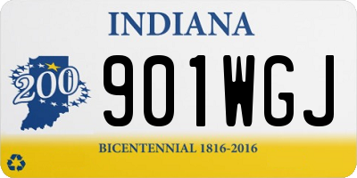 IN license plate 901WGJ