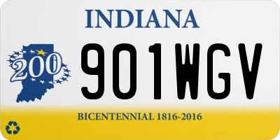 IN license plate 901WGV