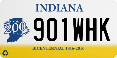 IN license plate 901WHK