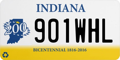 IN license plate 901WHL