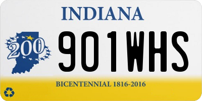 IN license plate 901WHS