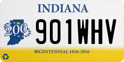 IN license plate 901WHV