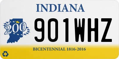 IN license plate 901WHZ