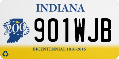 IN license plate 901WJB
