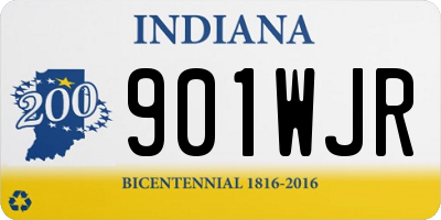 IN license plate 901WJR