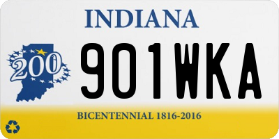 IN license plate 901WKA