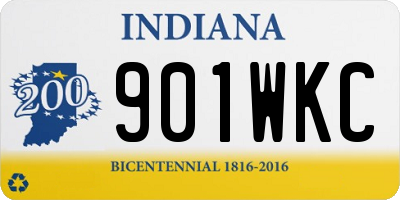 IN license plate 901WKC
