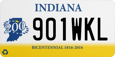 IN license plate 901WKL