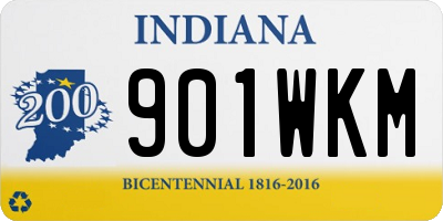 IN license plate 901WKM