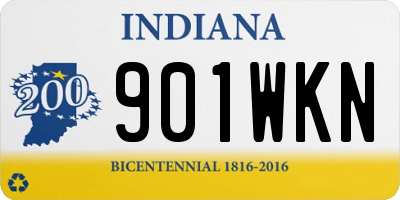 IN license plate 901WKN