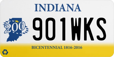 IN license plate 901WKS