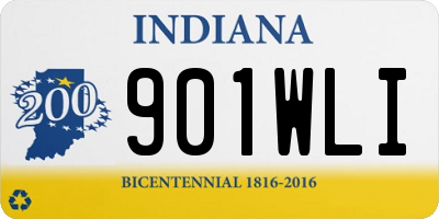IN license plate 901WLI