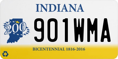 IN license plate 901WMA