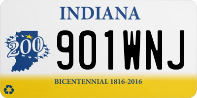 IN license plate 901WNJ
