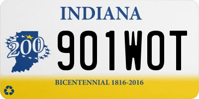 IN license plate 901WOT