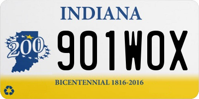 IN license plate 901WOX