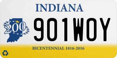 IN license plate 901WOY