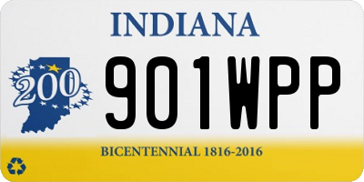 IN license plate 901WPP
