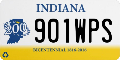 IN license plate 901WPS