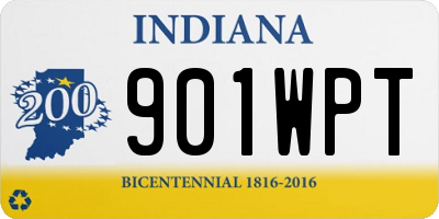 IN license plate 901WPT