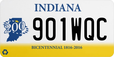 IN license plate 901WQC