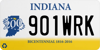 IN license plate 901WRK