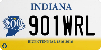 IN license plate 901WRL