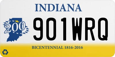 IN license plate 901WRQ