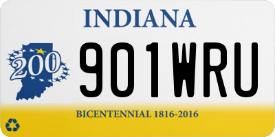 IN license plate 901WRU