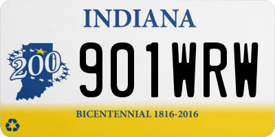 IN license plate 901WRW