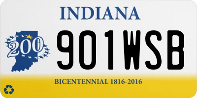 IN license plate 901WSB