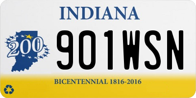 IN license plate 901WSN