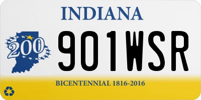 IN license plate 901WSR