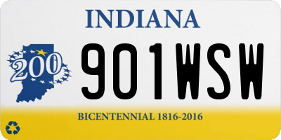 IN license plate 901WSW