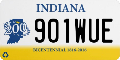 IN license plate 901WUE
