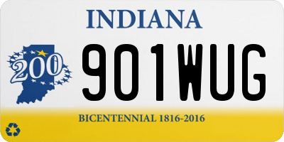 IN license plate 901WUG