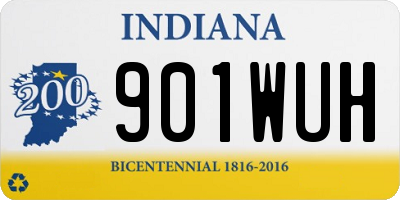 IN license plate 901WUH