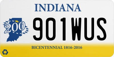 IN license plate 901WUS